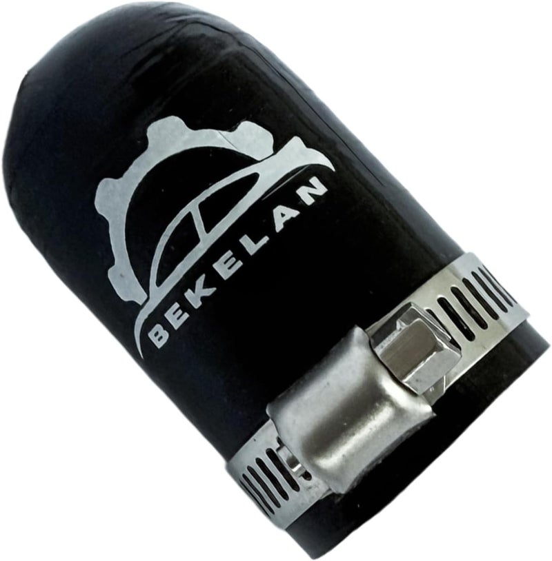 bekelan 3/4 Inch (19mm) ID Black High Temperature 4-ply Reinforced Silicone Hose Cap With Clamp,For Turbo Bypass Valve/Vacuum/Throttle Body Water Port/Heater Core/Fix Leak - Image 3